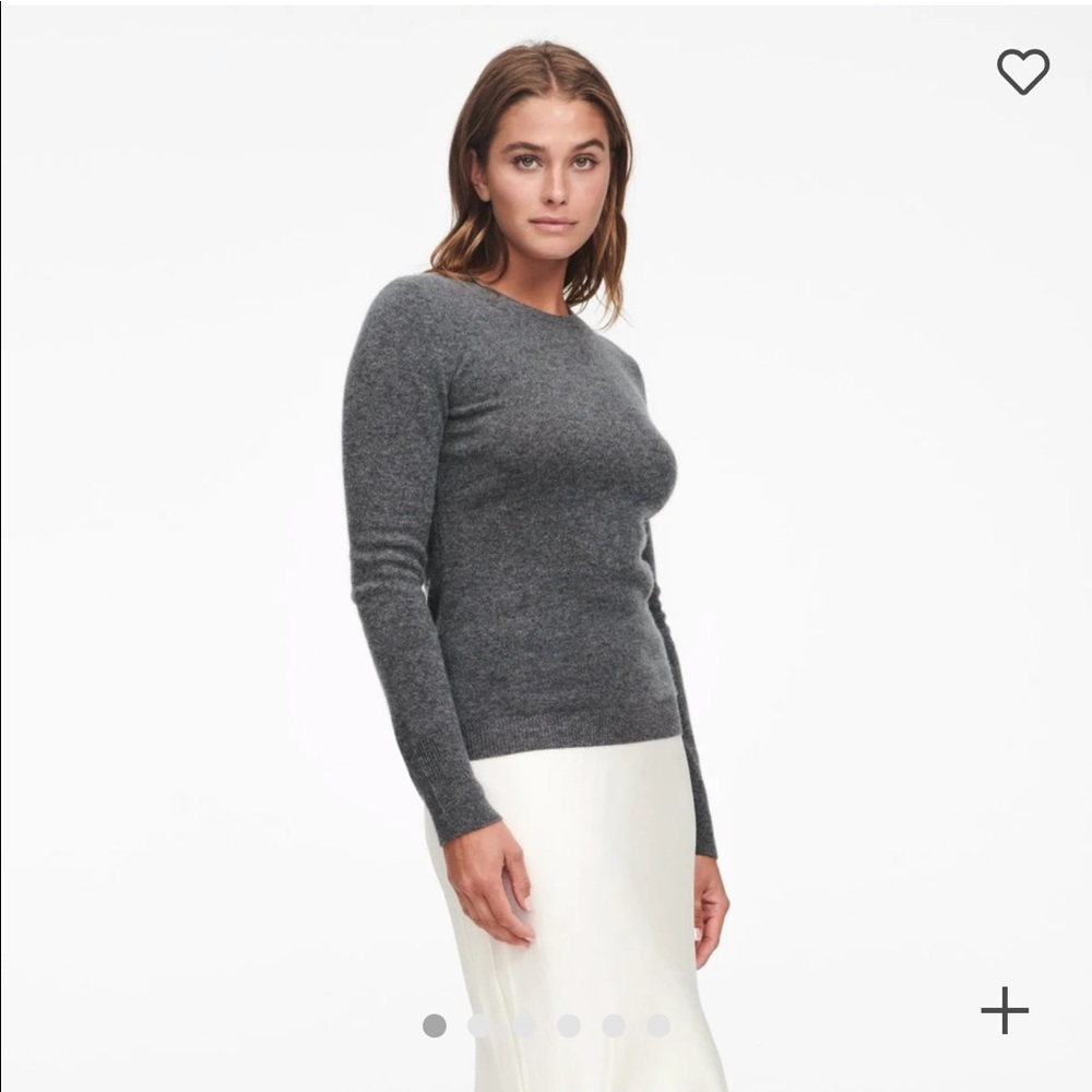 NWT Naadam Cashmere Crewneck Sweater (granite)